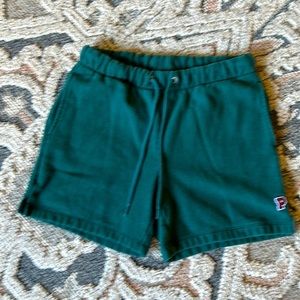 Pink By VS Green Athletic Jogger Shorts size small